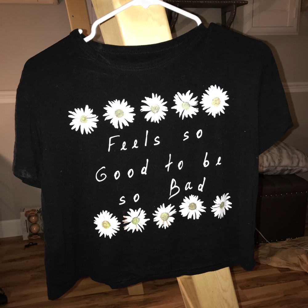 Black crop top